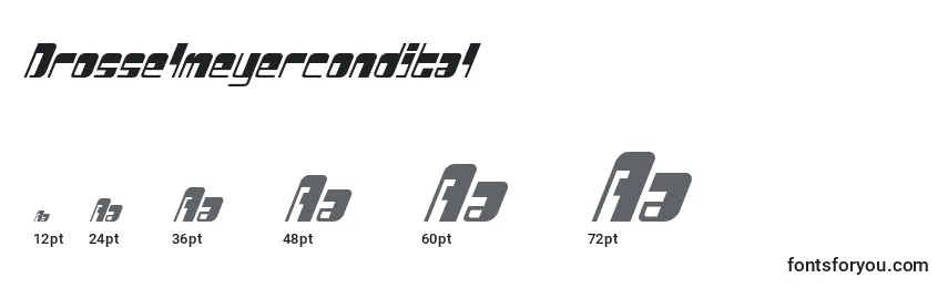 Drosselmeyercondital Font Sizes