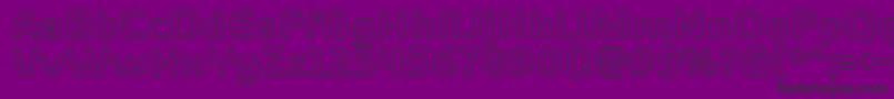 ShareHappinessAroundOutline Font – Black Fonts on Purple Background