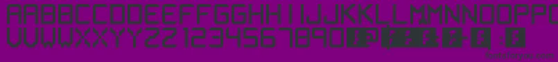 Lsfont Font – Black Fonts on Purple Background