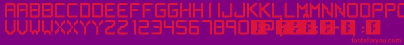 Lsfont Font – Red Fonts on Purple Background