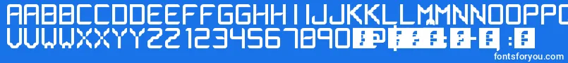 フォントLsfont – 青い背景に白い文字