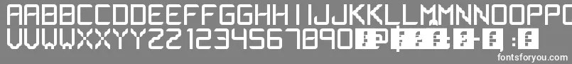 フォントLsfont – 灰色の背景に白い文字