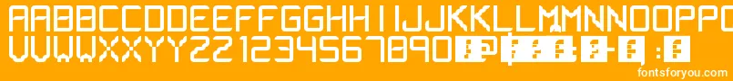 フォントLsfont – オレンジの背景に白い文字