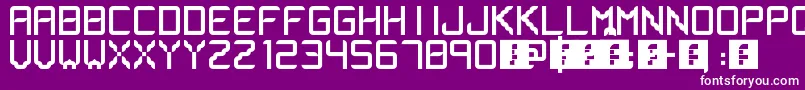 フォントLsfont – 紫の背景に白い文字