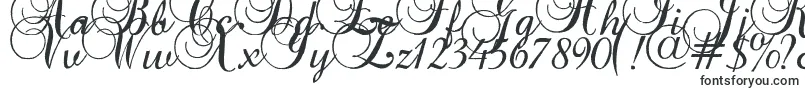 Baroque-fontti – Kirjoitetut fontit