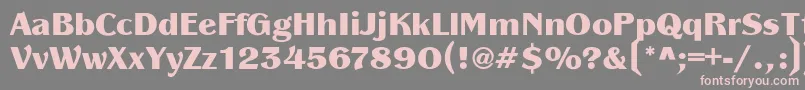 PanacheBlack Font – Pink Fonts on Gray Background