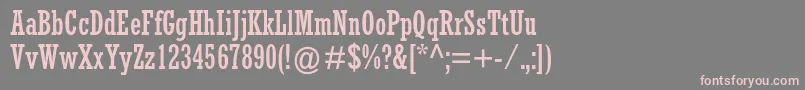 RockwellstdCondensed Font – Pink Fonts on Gray Background