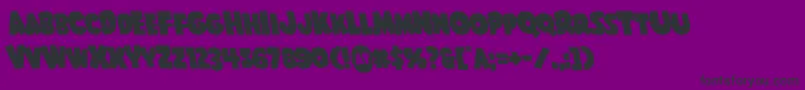 Shablagooleft Font – Black Fonts on Purple Background