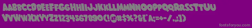 Shablagooleft Font – Gray Fonts on Purple Background