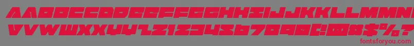 Badaxecondital Font – Red Fonts on Gray Background