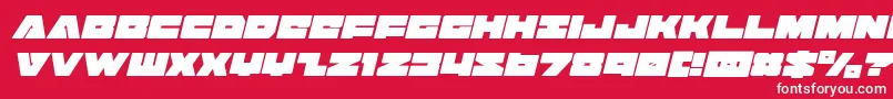 Badaxecondital Font – White Fonts on Red Background