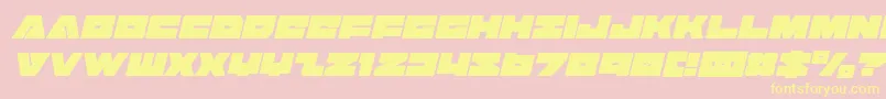 Badaxecondital Font – Yellow Fonts on Pink Background