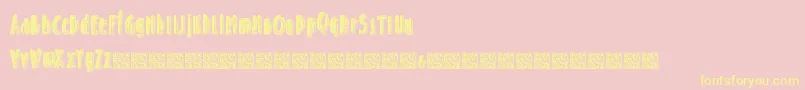 Sunsetbreak Font – Yellow Fonts on Pink Background