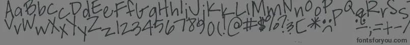 BMce Font – Black Fonts on Gray Background