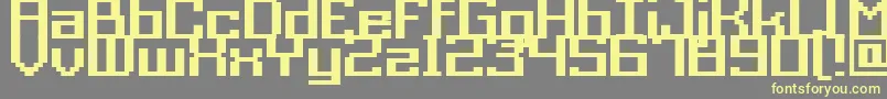 GrixelAcme9RegularBold Font – Yellow Fonts on Gray Background