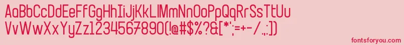 Beillingsday Font – Red Fonts on Pink Background