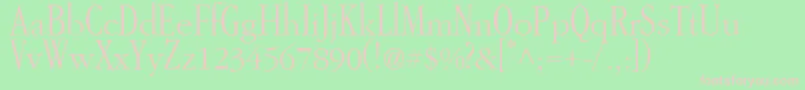 GarAMondtall Font – Pink Fonts on Green Background
