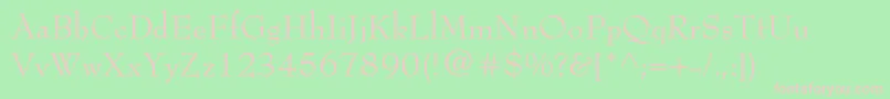 BernhardmodernstdRoman Font – Pink Fonts on Green Background