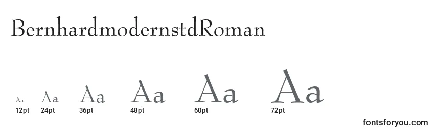 Размеры шрифта BernhardmodernstdRoman