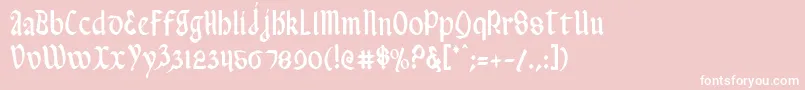 En savoir plus sur la police Valeriusc Police Valeriusc – polices blanches sur fond rose