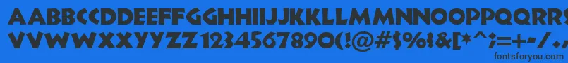 Newland Font – Black Fonts on Blue Background