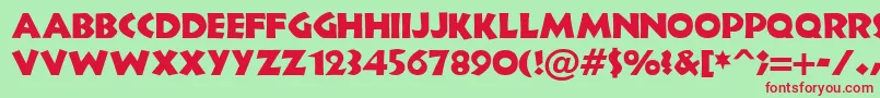 Newland Font – Red Fonts on Green Background