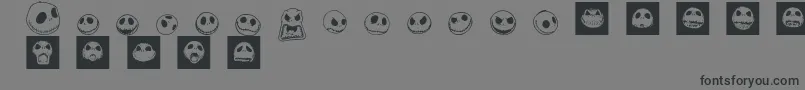 JackSkellingtonbats Font – Black Fonts on Gray Background