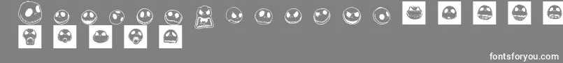 JackSkellingtonbats Font – White Fonts on Gray Background