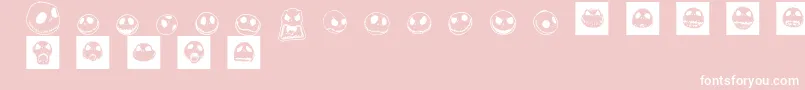 JackSkellingtonbats Font – White Fonts on Pink Background