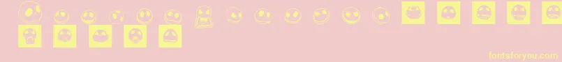 JackSkellingtonbats Font – Yellow Fonts on Pink Background