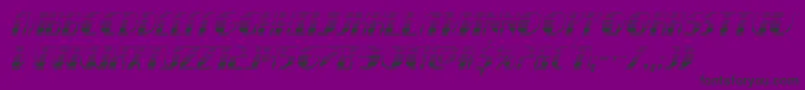 フォントNathanbrazilgradital – 紫の背景に黒い文字