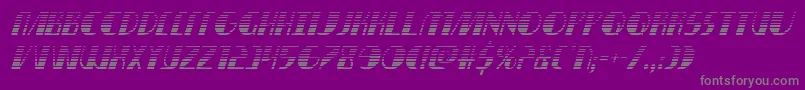 Nathanbrazilgradital-Schriftart – Graue Schriften auf violettem Hintergrund