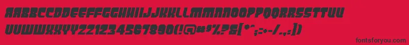 PanicbuttonBbItalic Font – Black Fonts on Red Background