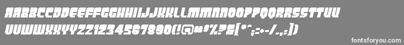 Więcej informacji o czcionce PanicbuttonBbItalic Czcionka PanicbuttonBbItalic – białe czcionki na szarym tle