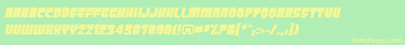 PanicbuttonBbItalic Font – Yellow Fonts on Green Background