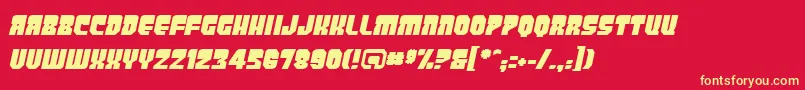 フォントPanicbuttonBbItalic – 黄色の文字、赤い背景