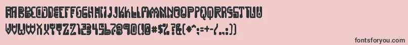Шрифт Dignityoflabourink – чёрные шрифты на розовом фоне