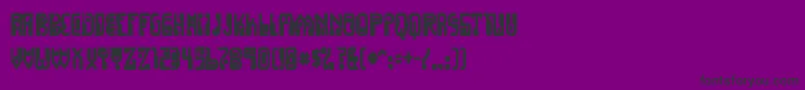 Dignityoflabourink Font – Black Fonts on Purple Background