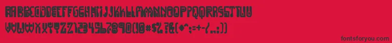 Dignityoflabourink Font – Black Fonts on Red Background