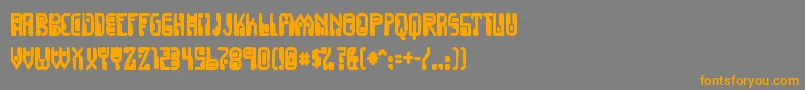 Шрифт Dignityoflabourink – оранжевые шрифты на сером фоне