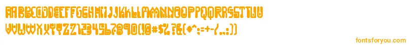 Шрифт Dignityoflabourink – оранжевые шрифты на белом фоне