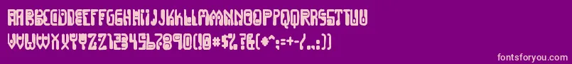 Шрифт Dignityoflabourink – розовые шрифты на фиолетовом фоне