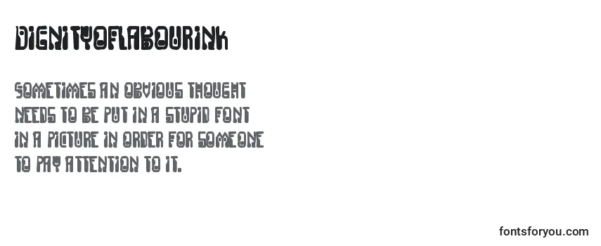 Dignityoflabourink Font