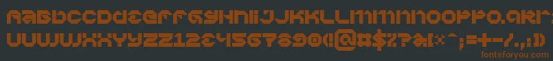 VaporbytePhat Font – Brown Fonts on Black Background