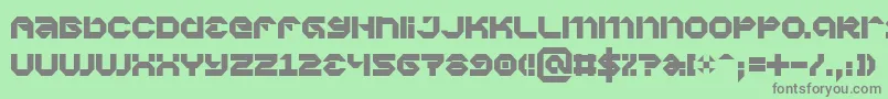 VaporbytePhat Font – Gray Fonts on Green Background