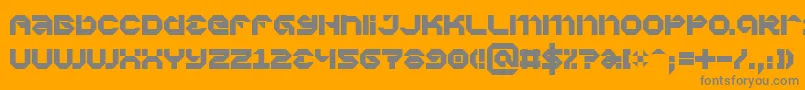 VaporbytePhat Font – Gray Fonts on Orange Background