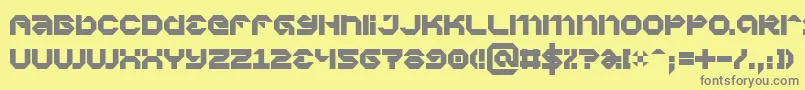 VaporbytePhat Font – Gray Fonts on Yellow Background