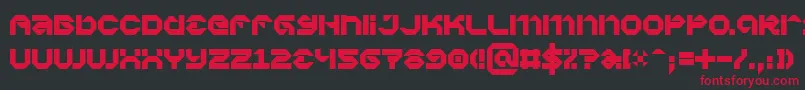 VaporbytePhat Font – Red Fonts on Black Background