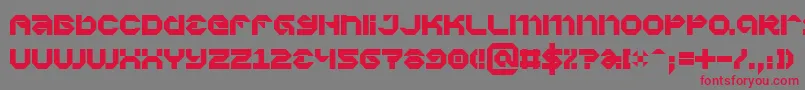 VaporbytePhat Font – Red Fonts on Gray Background