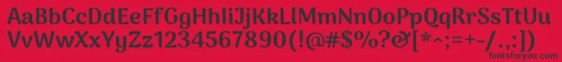 ArimakoshiBlack Font – Black Fonts on Red Background